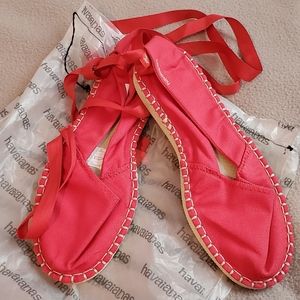 Havaianas Slim Lace Up Espadrille NWT